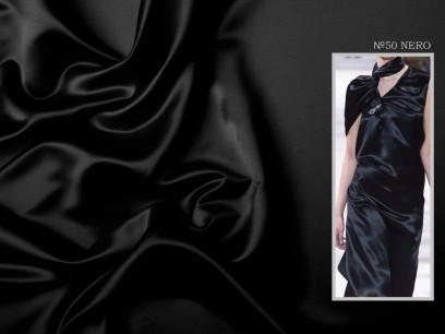Шелк натуральный атлас стрейч  № 50